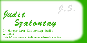 judit szalontay business card